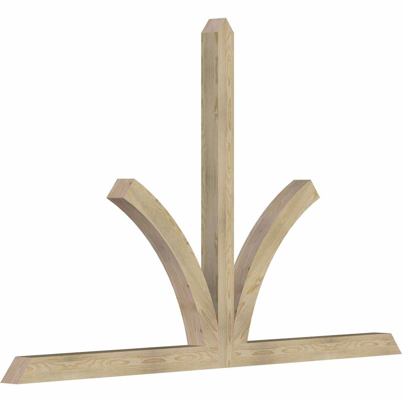 15/12 Pitch Richland Rough Sawn Timber Gable Bracket GBW096X60X0404RIC00RDF