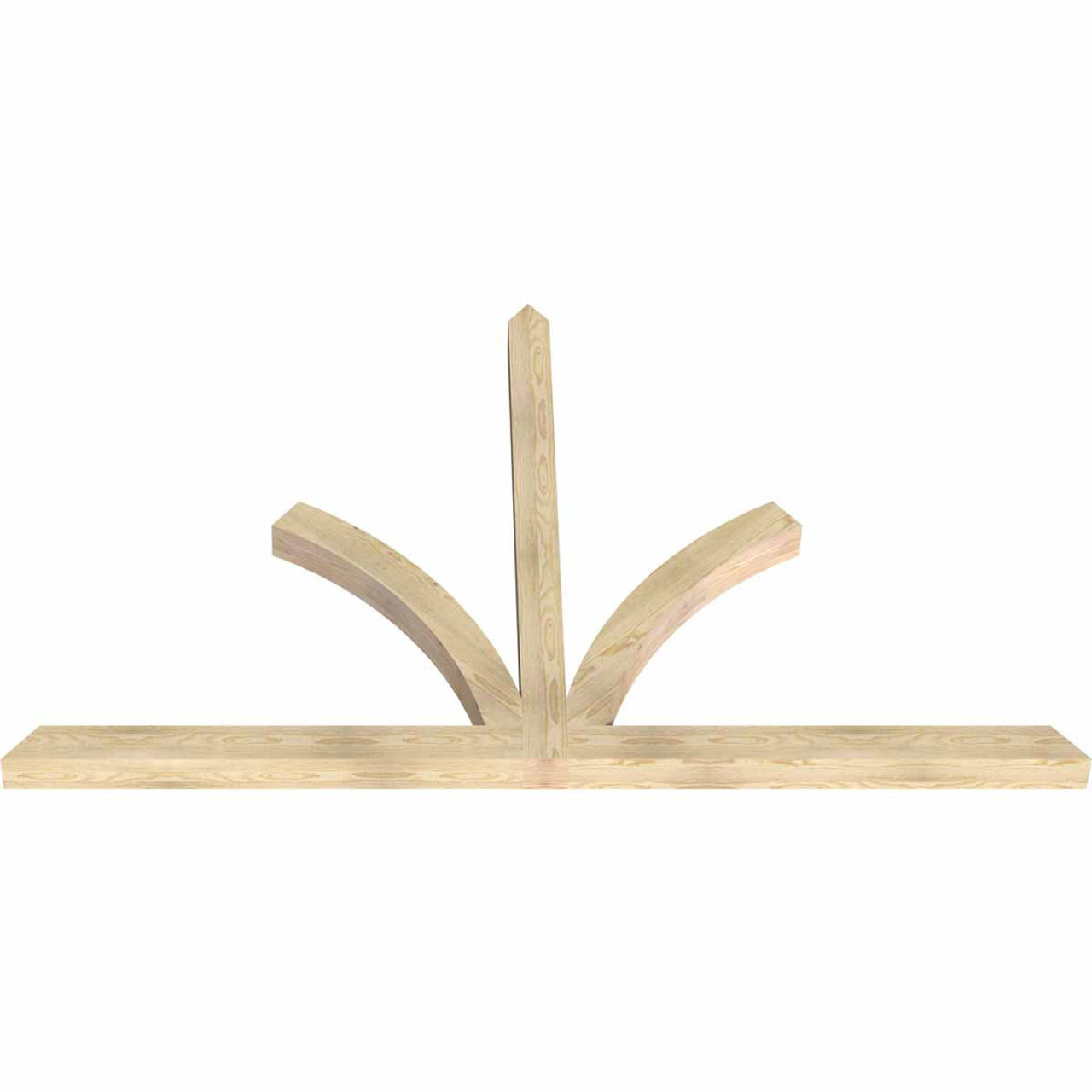 15/12 Pitch Richland Rough Sawn Timber Gable Bracket GBW096X60X0404RIC00RDF