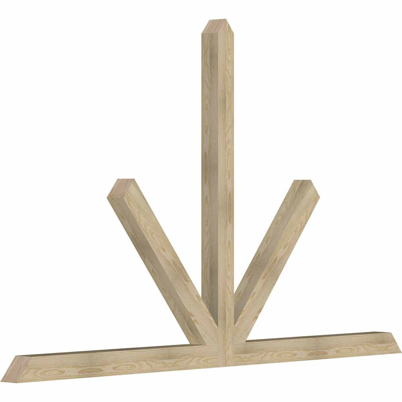 15/12 Pitch Saratoga Rough Sawn Timber Gable Bracket GBW096X60X0404SAR00RDF