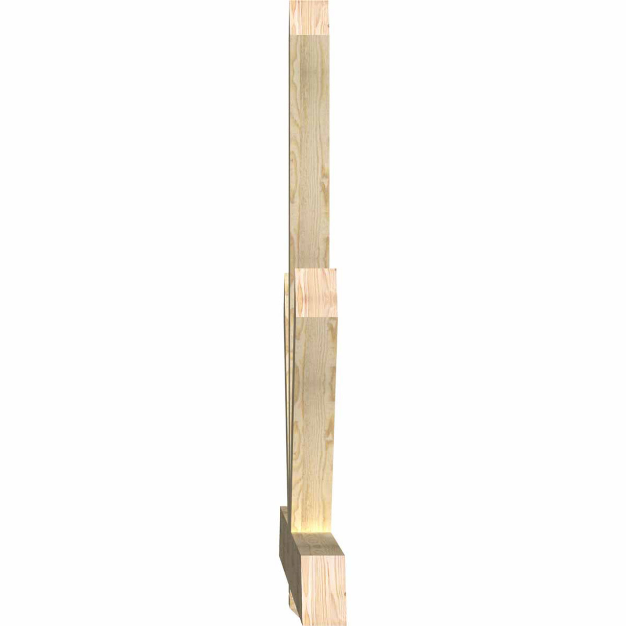 15/12 Pitch Kennewick Rough Sawn Timber Gable Bracket GBW096X60X0406KEN00RDF