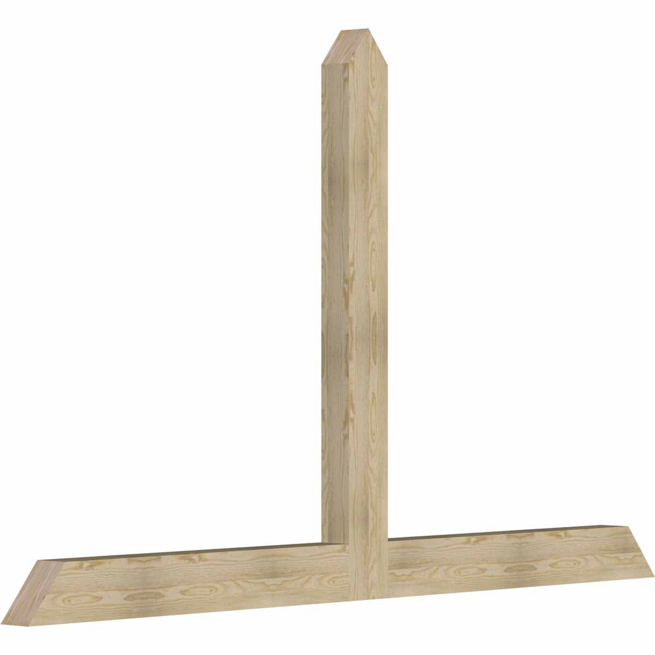 15/12 Pitch Portland Rough Sawn Timber Gable Bracket GBW096X60X0406POR00RDF