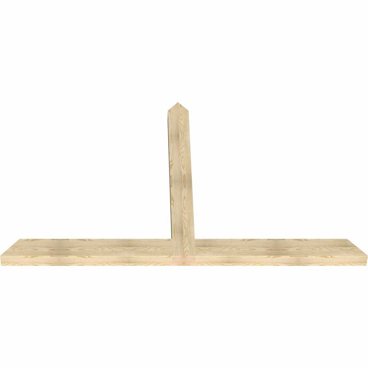 15/12 Pitch Portland Rough Sawn Timber Gable Bracket GBW096X60X0406POR00RDF