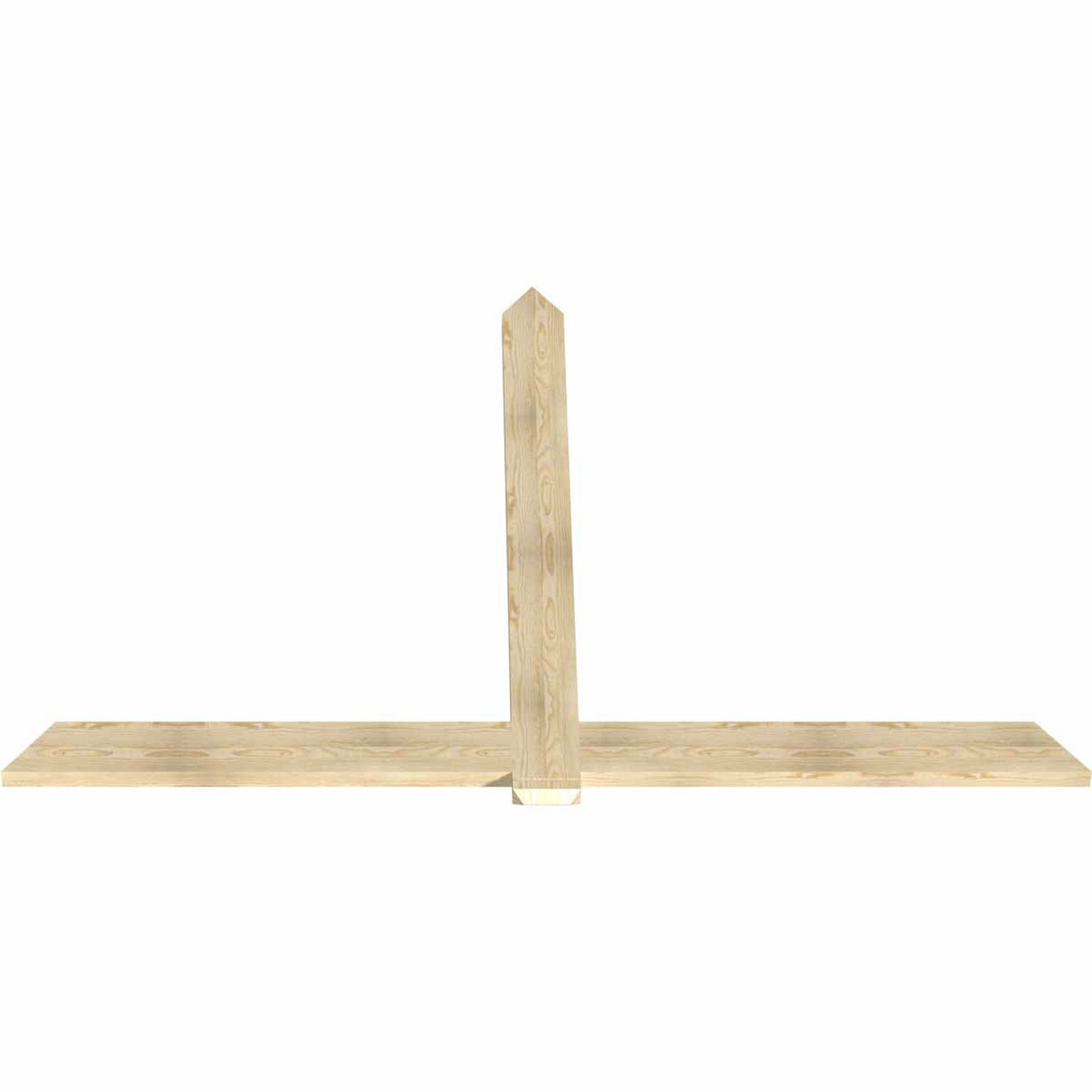 16/12 Pitch Eugene Rough Sawn Timber Gable Bracket GBW096X64X0206EUG00RDF