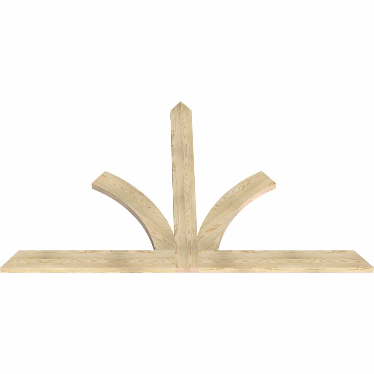 16/12 Pitch Richland Rough Sawn Timber Gable Bracket GBW096X64X0206RIC00RDF