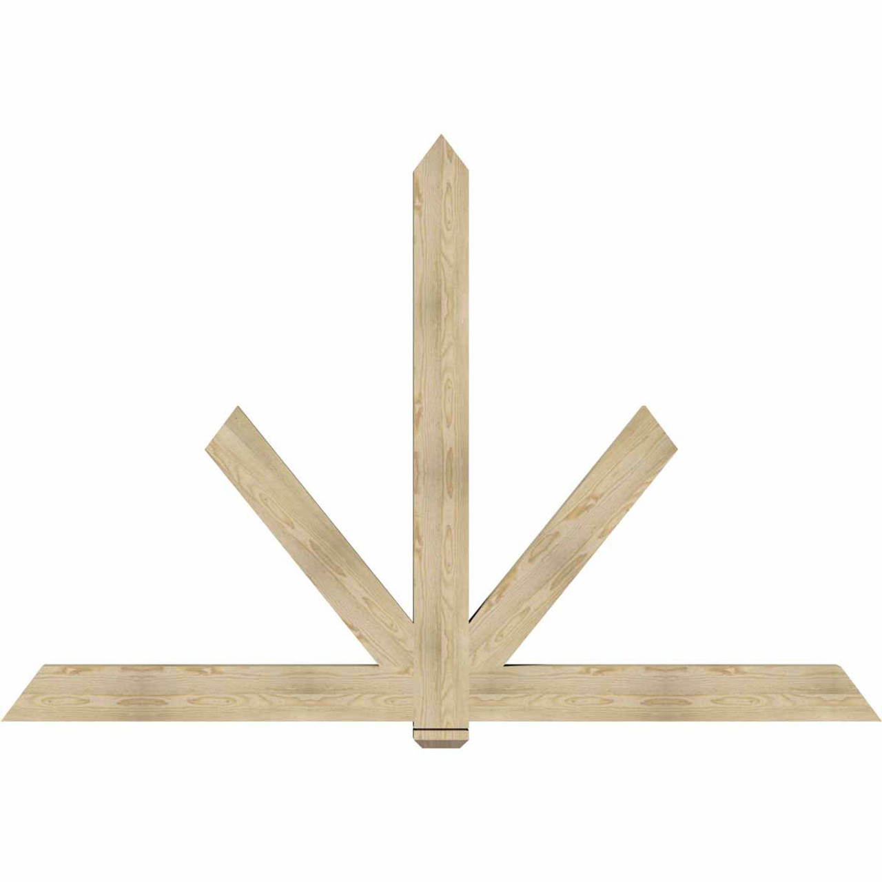 16/12 Pitch Kennewick Rough Sawn Timber Gable Bracket GBW096X64X0406KEN00RDF