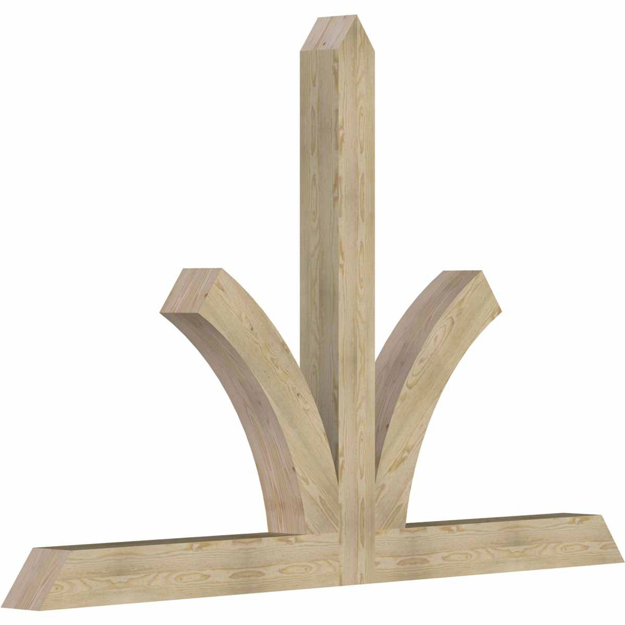 16/12 Pitch Richland Rough Sawn Timber Gable Bracket GBW096X64X0606RIC00RDF