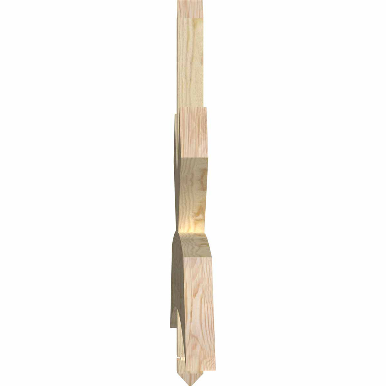 6/12 Pitch Alberta Rough Sawn Timber Gable Bracket GBW108X27X0206ALB00RDF