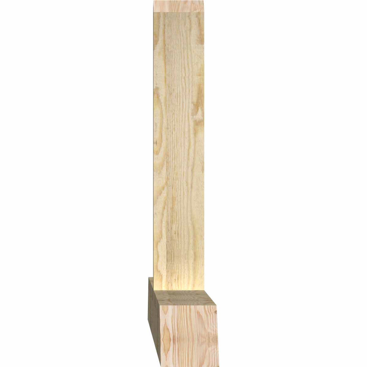 6/12 Pitch Portland Rough Sawn Timber Gable Bracket GBW108X27X0404POR00RDF