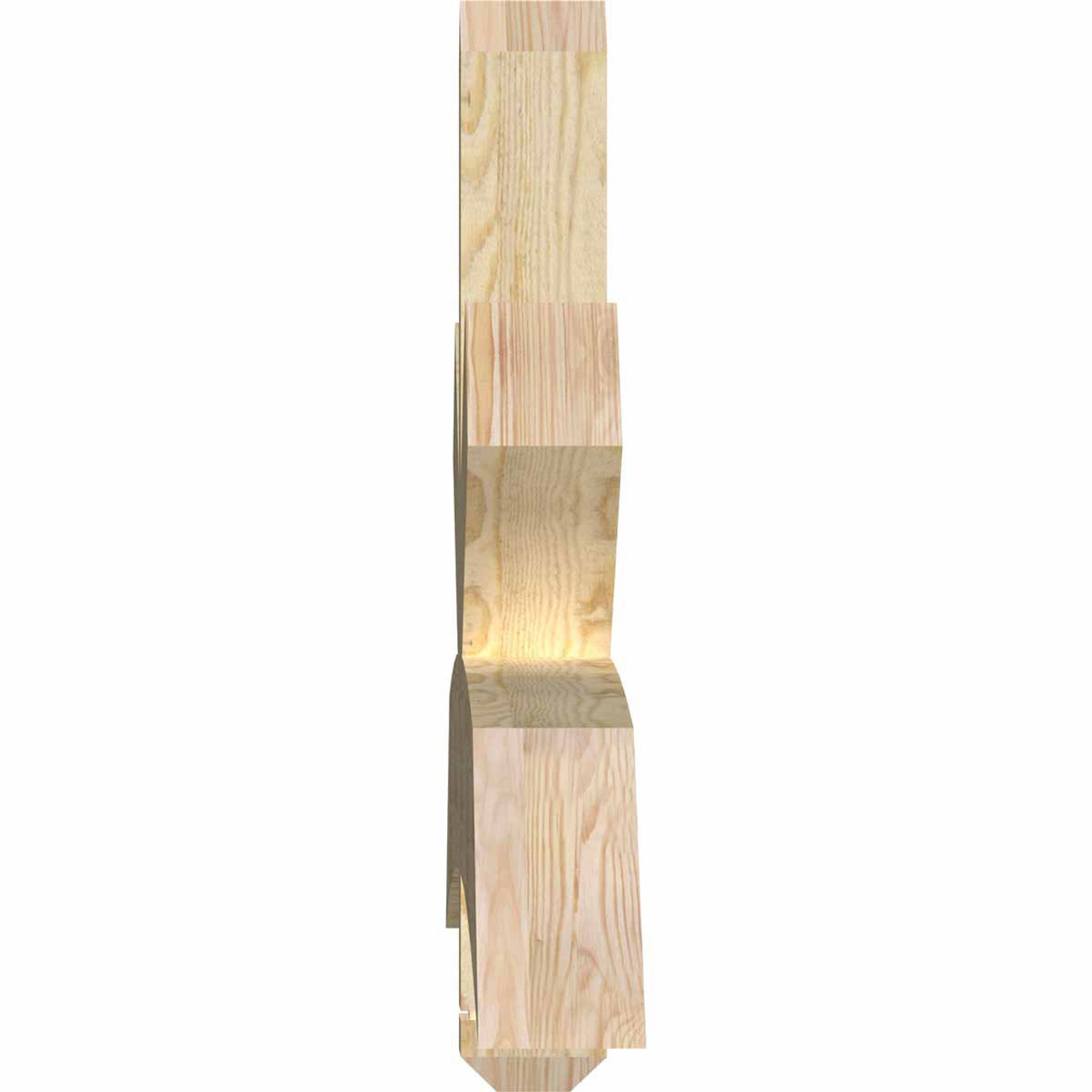 6/12 Pitch Alberta Rough Sawn Timber Gable Bracket GBW108X27X0406ALB00RDF