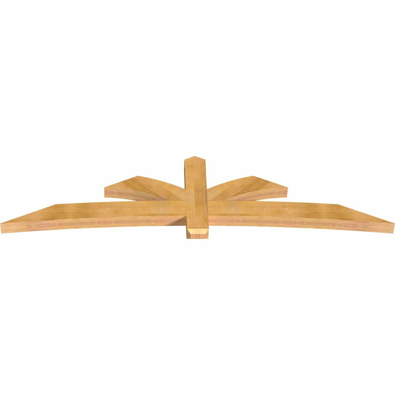 6/12 Pitch Davenport Rough Sawn Timber Gable Bracket GBW108X27X0406DAV00RWR