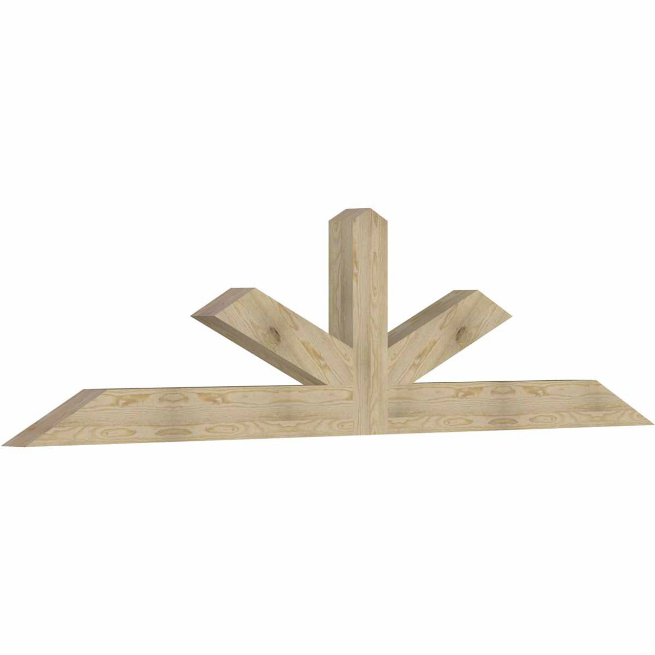 6/12 Pitch Saratoga Rough Sawn Timber Gable Bracket GBW108X27X0406SAR00RDF