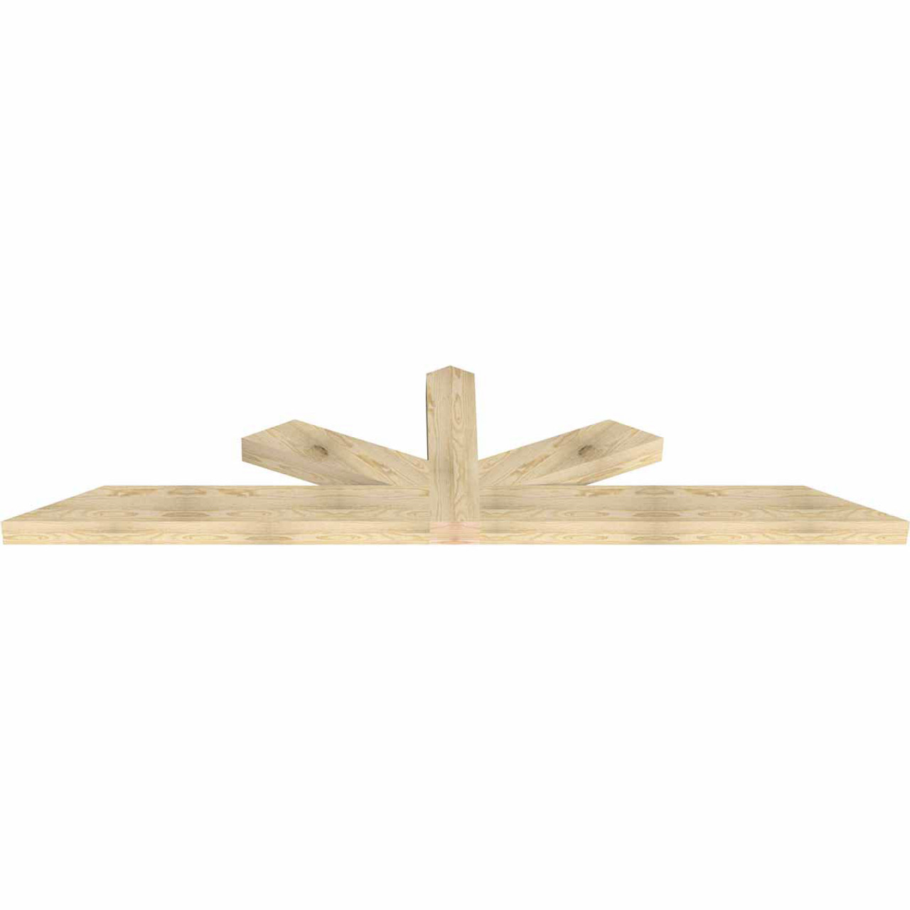 6/12 Pitch Saratoga Rough Sawn Timber Gable Bracket GBW108X27X0406SAR00RDF