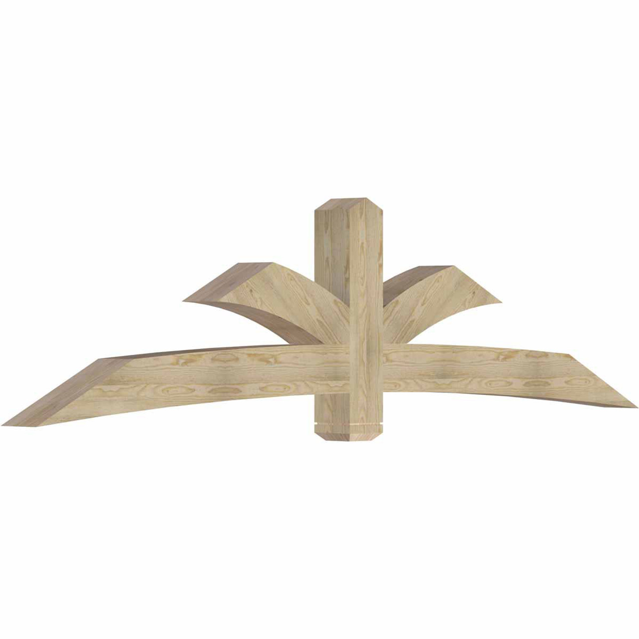 6/12 Pitch Davenport Rough Sawn Timber Gable Bracket GBW108X27X0606DAV00RDF