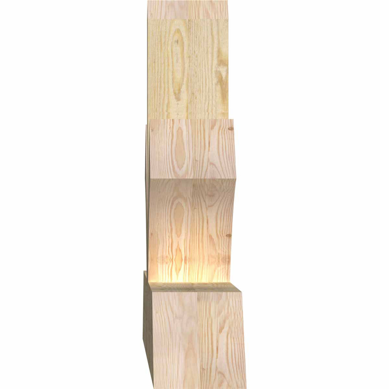 6/12 Pitch Richland Rough Sawn Timber Gable Bracket GBW108X27X0606RIC00RDF