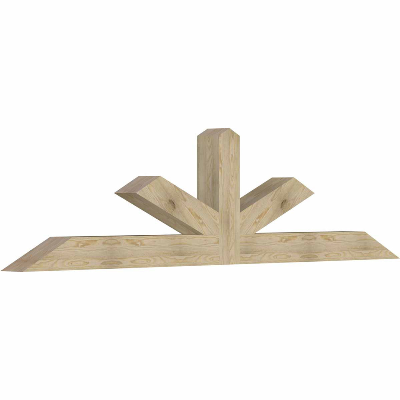 6/12 Pitch Saratoga Rough Sawn Timber Gable Bracket GBW108X27X0606SAR00RDF