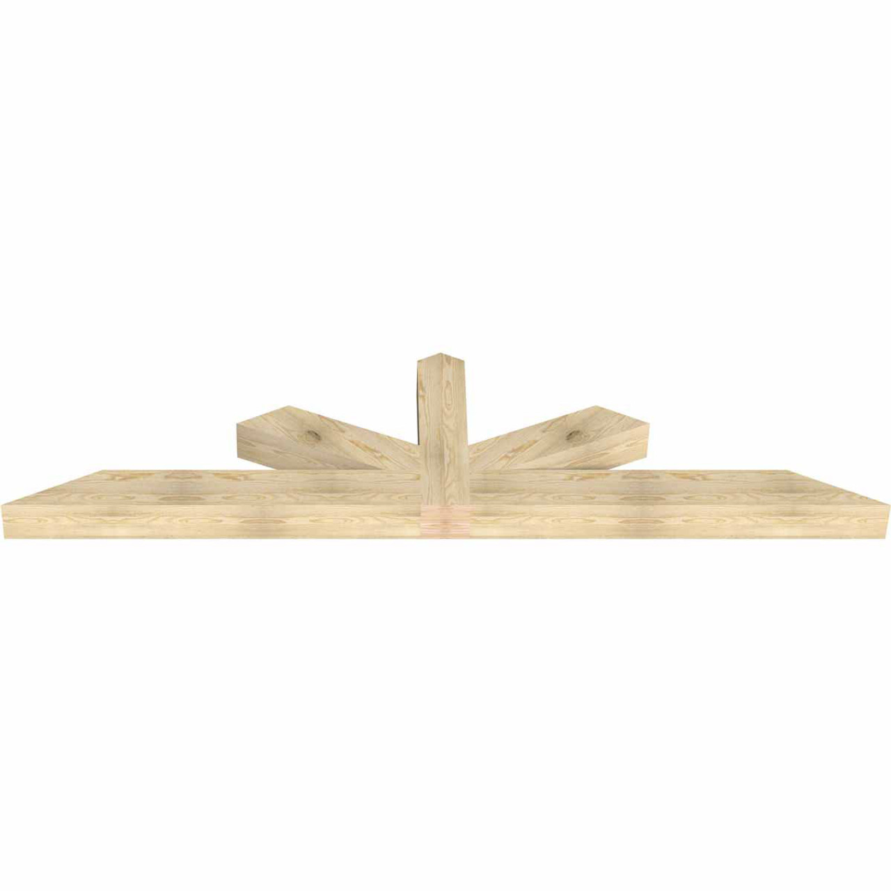 6/12 Pitch Saratoga Rough Sawn Timber Gable Bracket GBW108X27X0606SAR00RDF