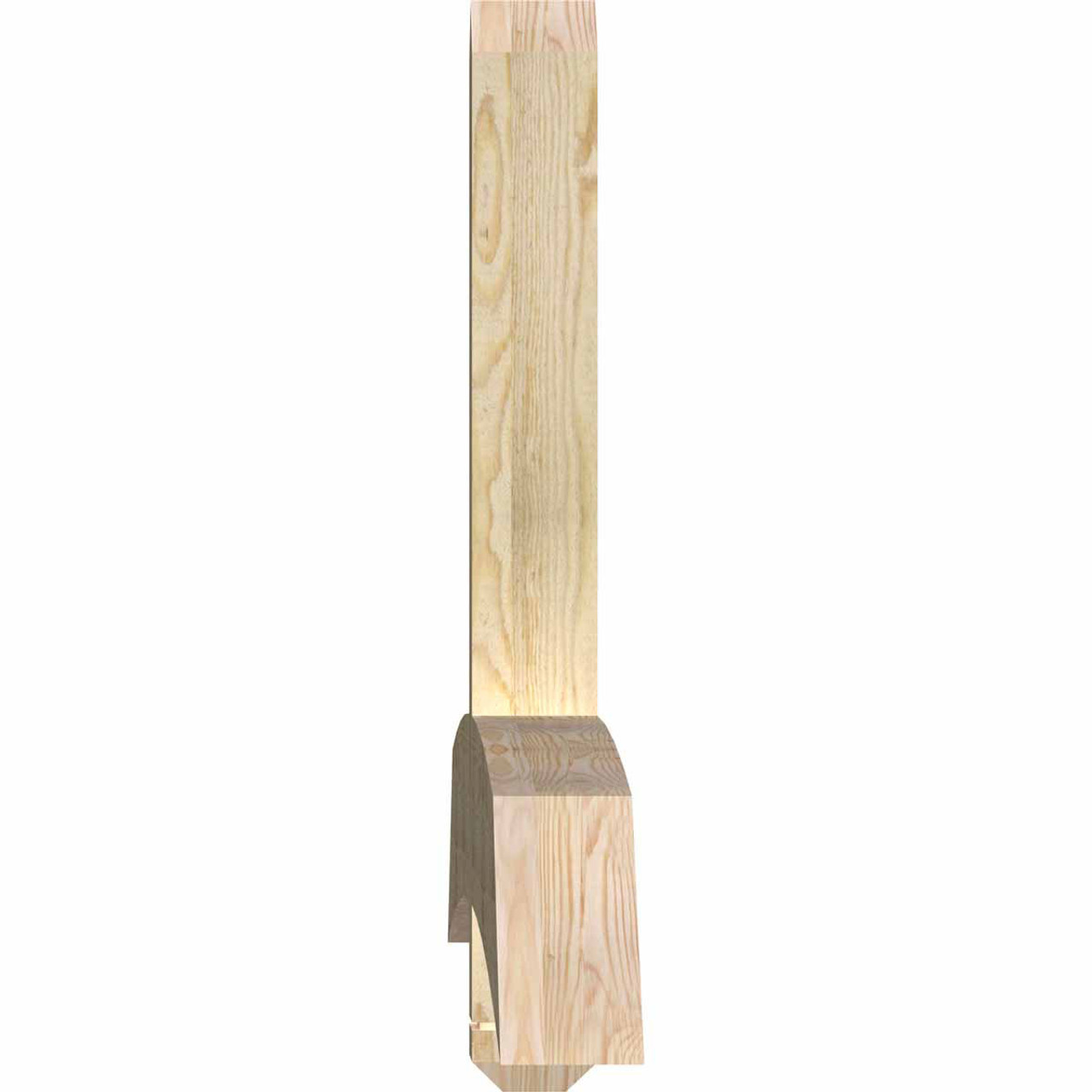 7/12 Pitch Bellingham Rough Sawn Timber Gable Bracket GBW108X31X0406BEL00RDF