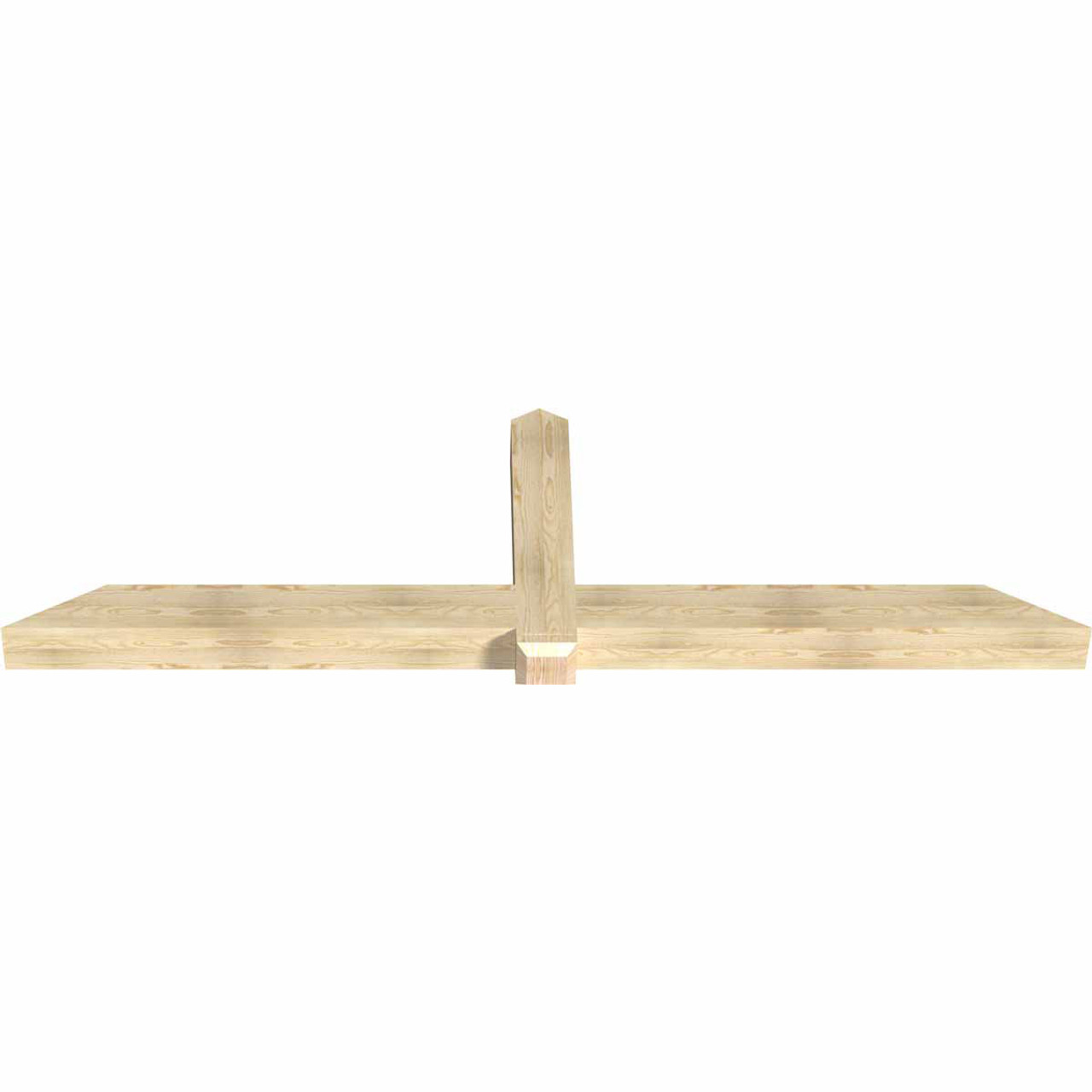 7/12 Pitch Eugene Rough Sawn Timber Gable Bracket GBW108X31X0606EUG00RDF