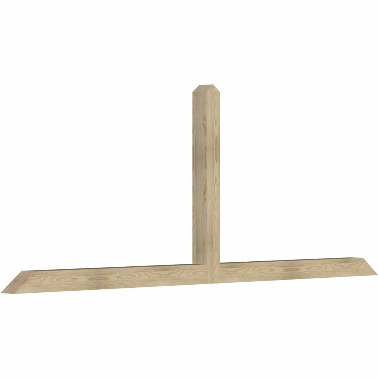 9/12 Pitch Portland Rough Sawn Timber Gable Bracket GBW108X40X0404POR00RDF