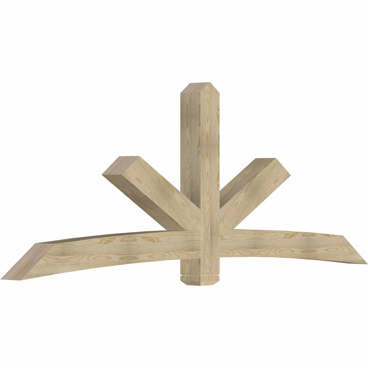 9/12 Pitch Alberta Rough Sawn Timber Gable Bracket GBW108X40X0606ALB00RDF