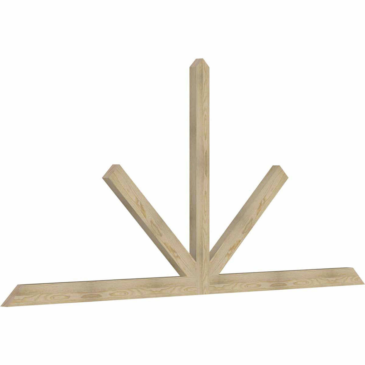 11/12 Pitch Saratoga Rough Sawn Timber Gable Bracket GBW108X49X0204SAR00RDF