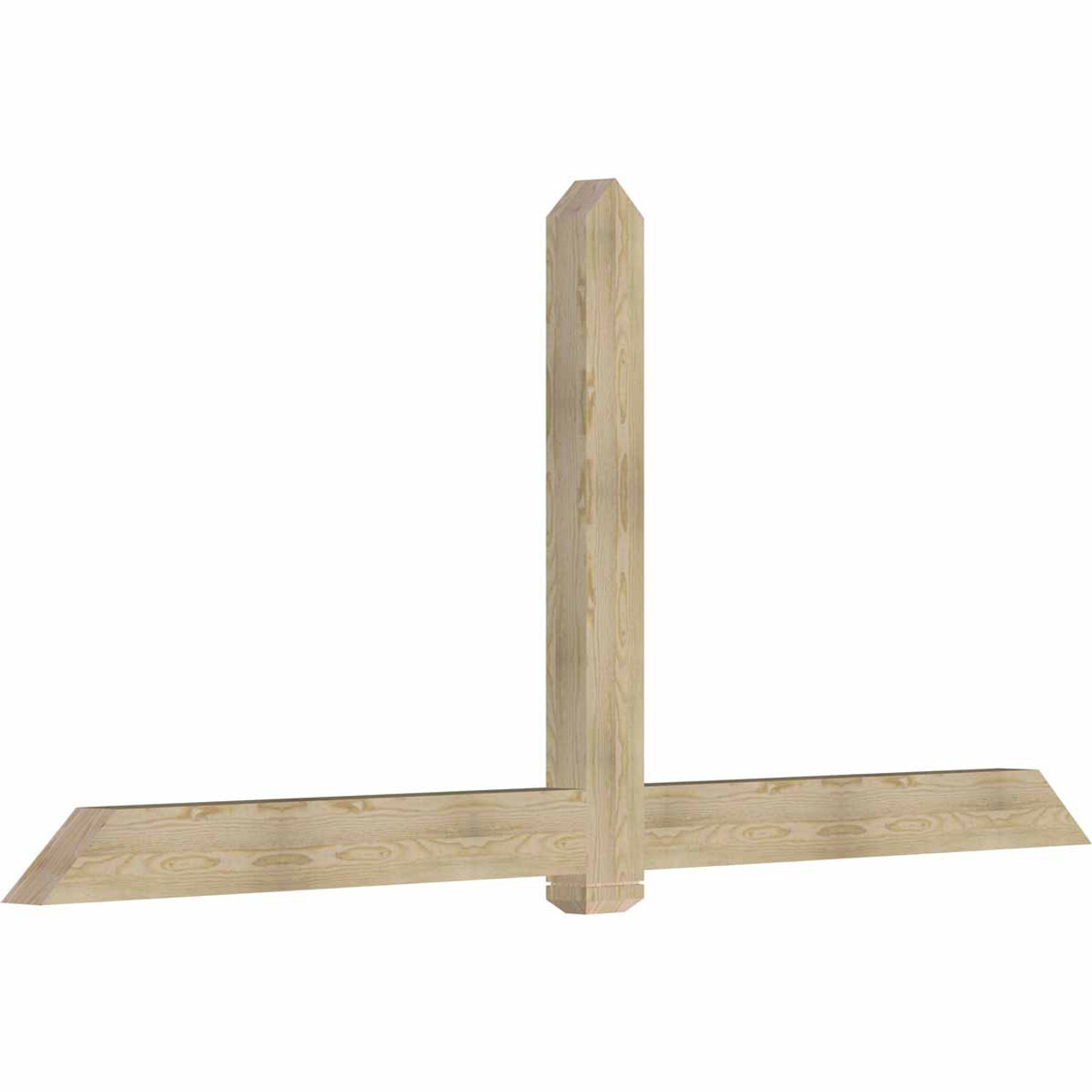 11/12 Pitch Eugene Rough Sawn Timber Gable Bracket GBW108X49X0406EUG00RDF