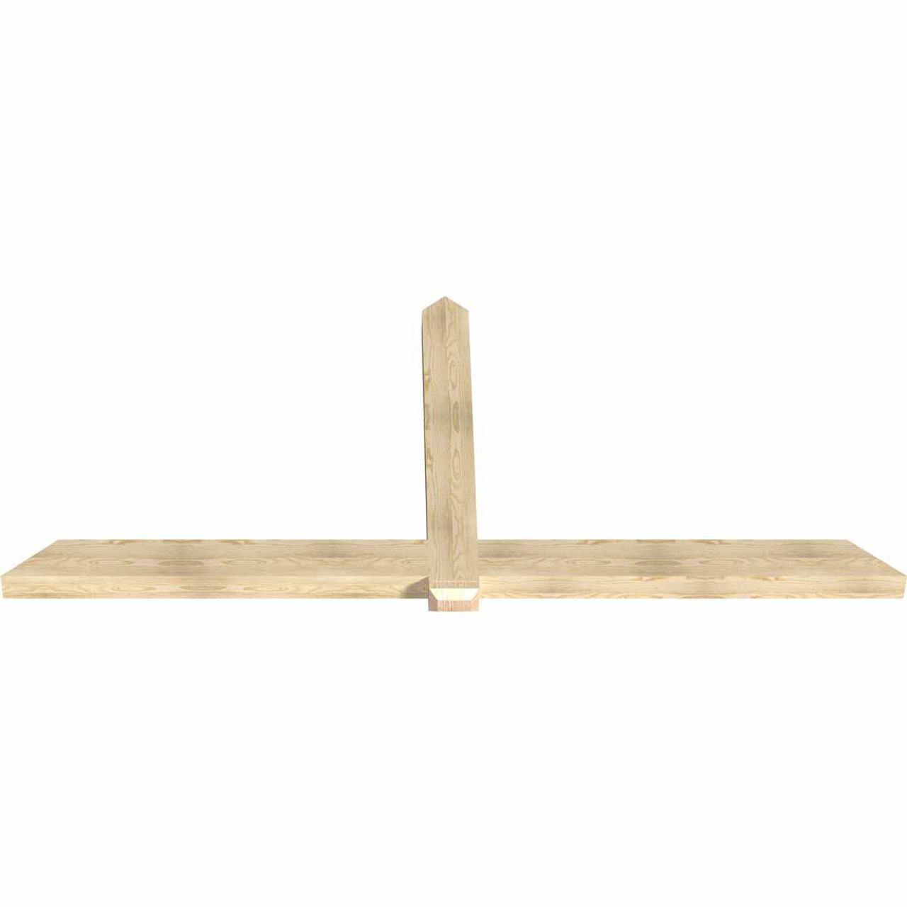 11/12 Pitch Eugene Rough Sawn Timber Gable Bracket GBW108X49X0406EUG00RDF