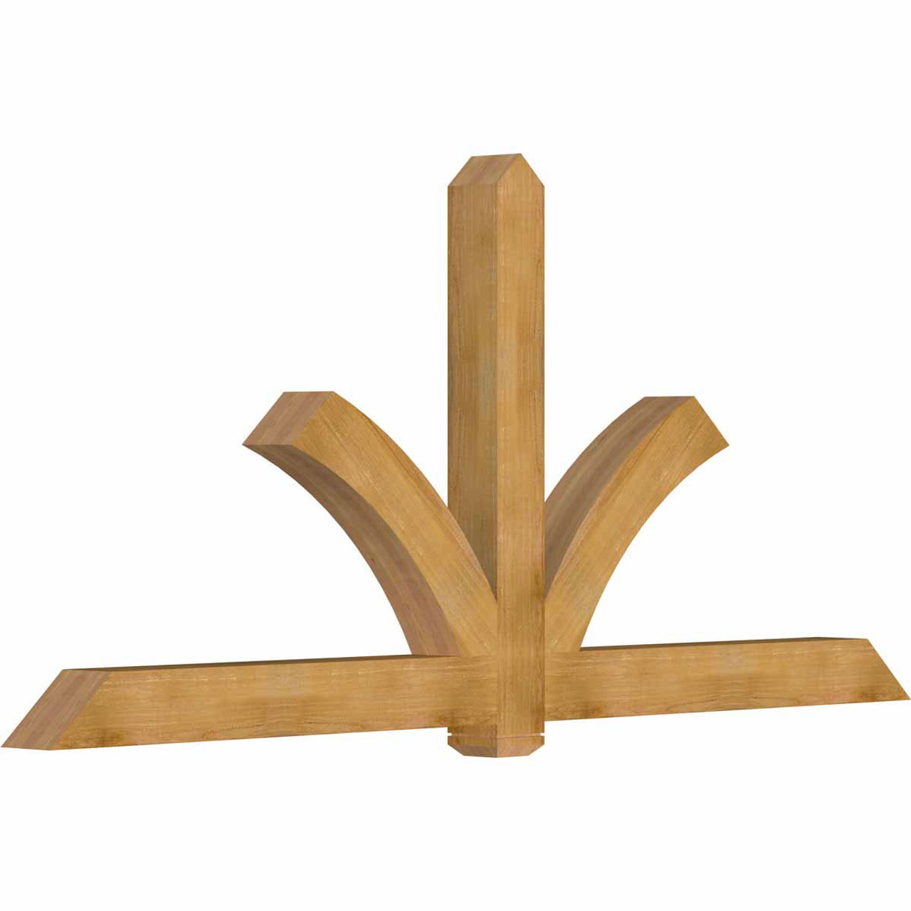 11/12 Pitch Redmond Rough Sawn Timber Gable Bracket GBW108X49X0606RED00RWR