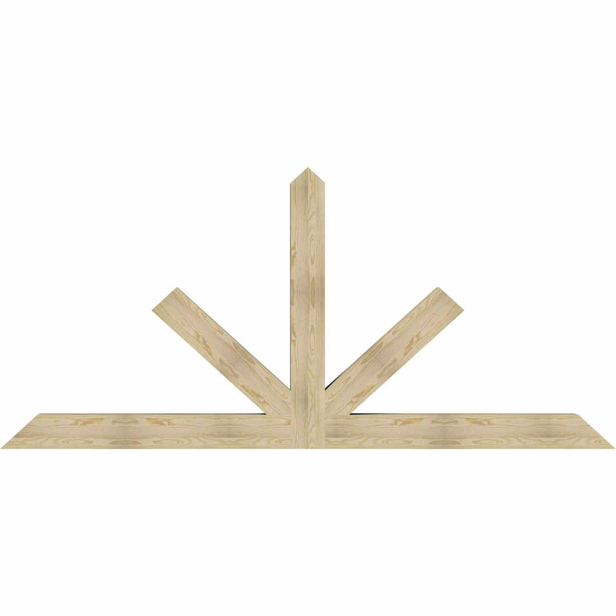 11/12 Pitch Saratoga Rough Sawn Timber Gable Bracket GBW108X49X0606SAR00RDF