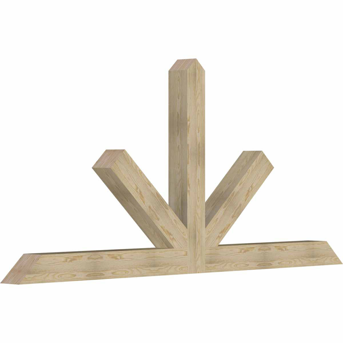 11/12 Pitch Saratoga Rough Sawn Timber Gable Bracket GBW108X49X0606SAR00RDF