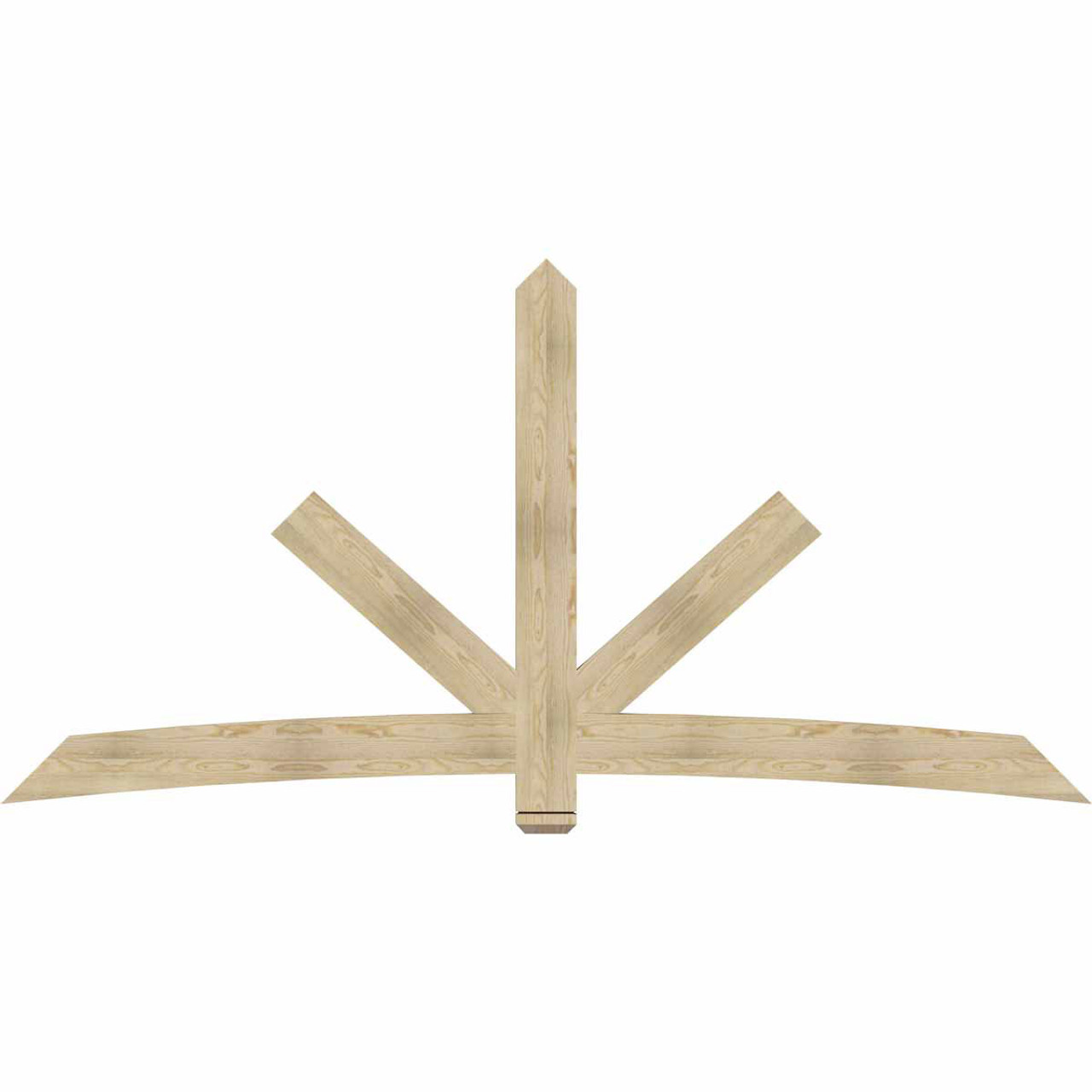 12/12 Pitch Alberta Rough Sawn Timber Gable Bracket GBW108X54X0206ALB00RDF