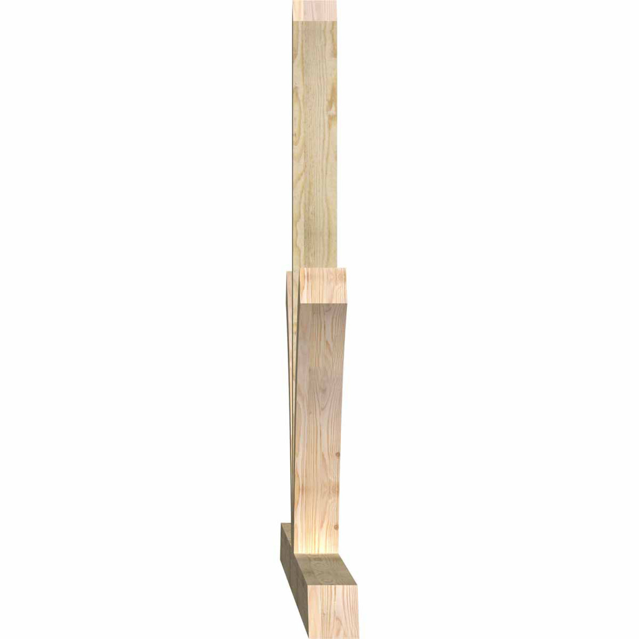 12/12 Pitch Richland Rough Sawn Timber Gable Bracket GBW108X54X0404RIC00RDF