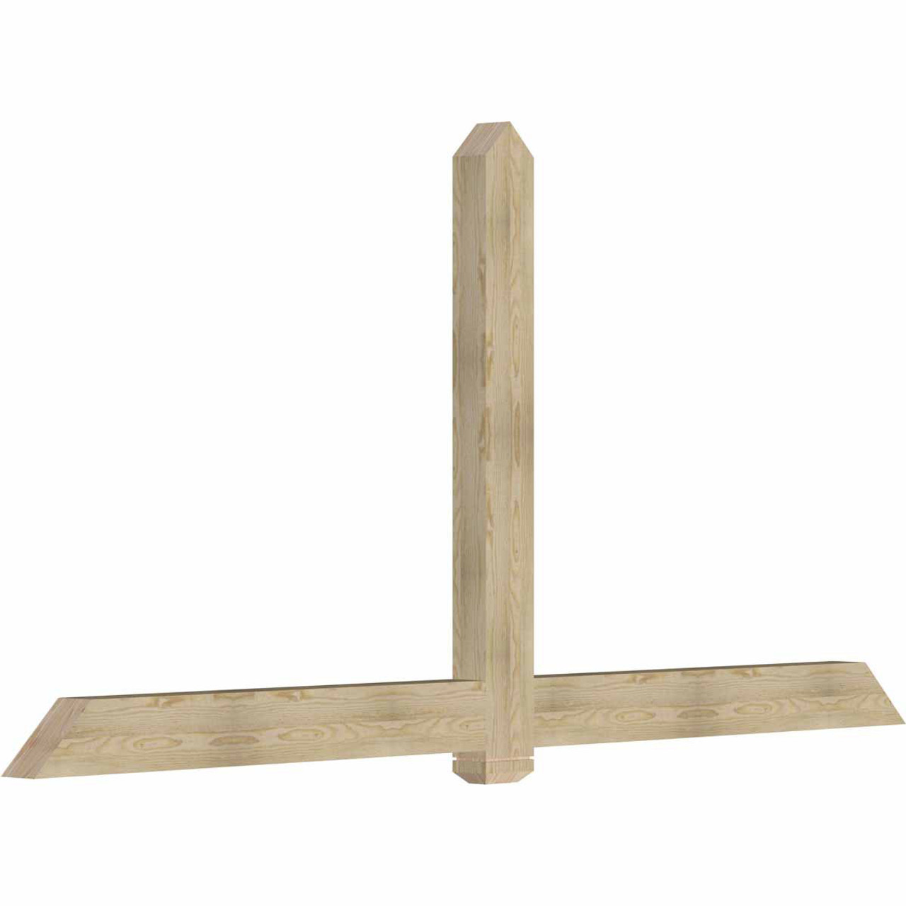 12/12 Pitch Eugene Rough Sawn Timber Gable Bracket GBW108X54X0406EUG00RDF