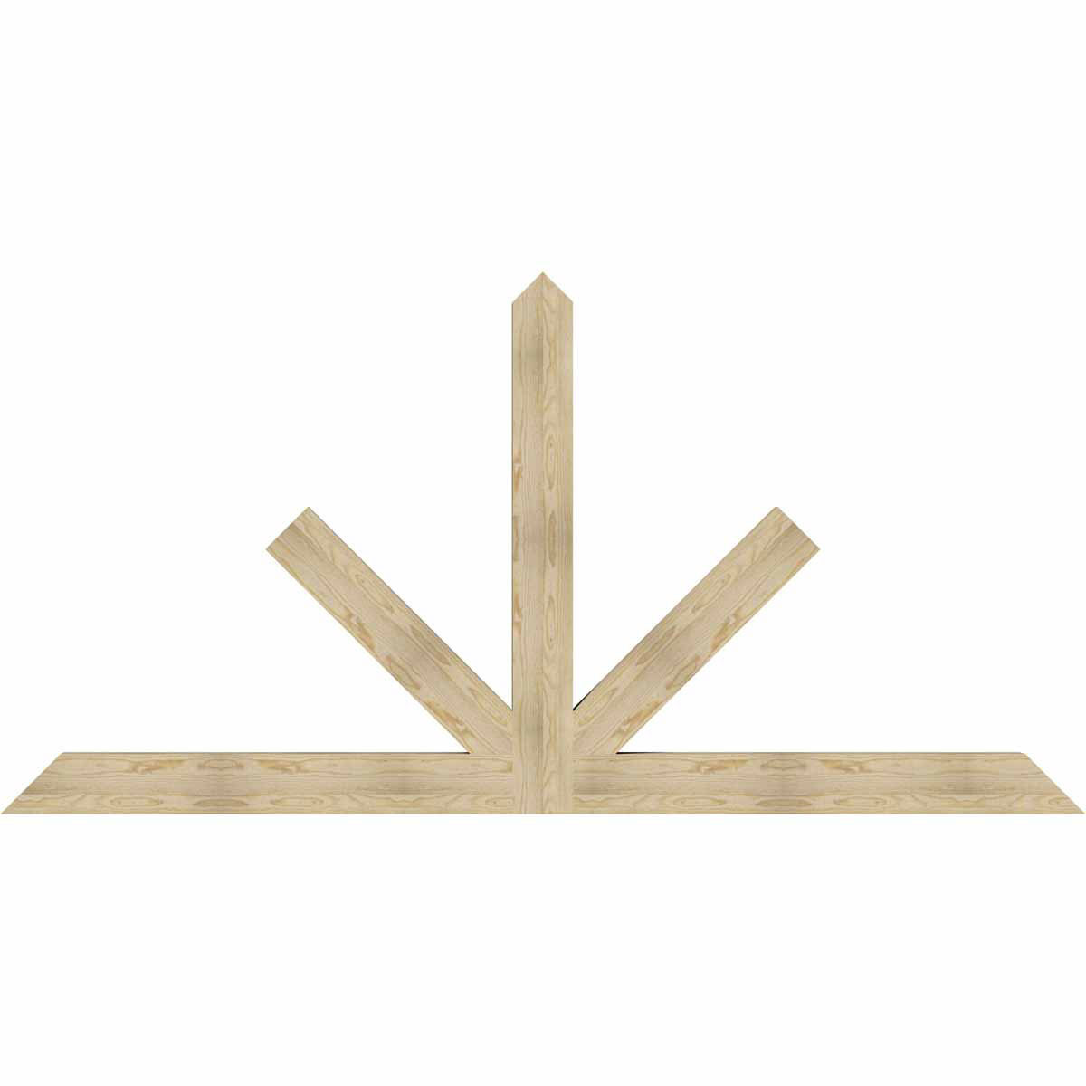 12/12 Pitch Saratoga Rough Sawn Timber Gable Bracket GBW108X54X0406SAR00RDF
