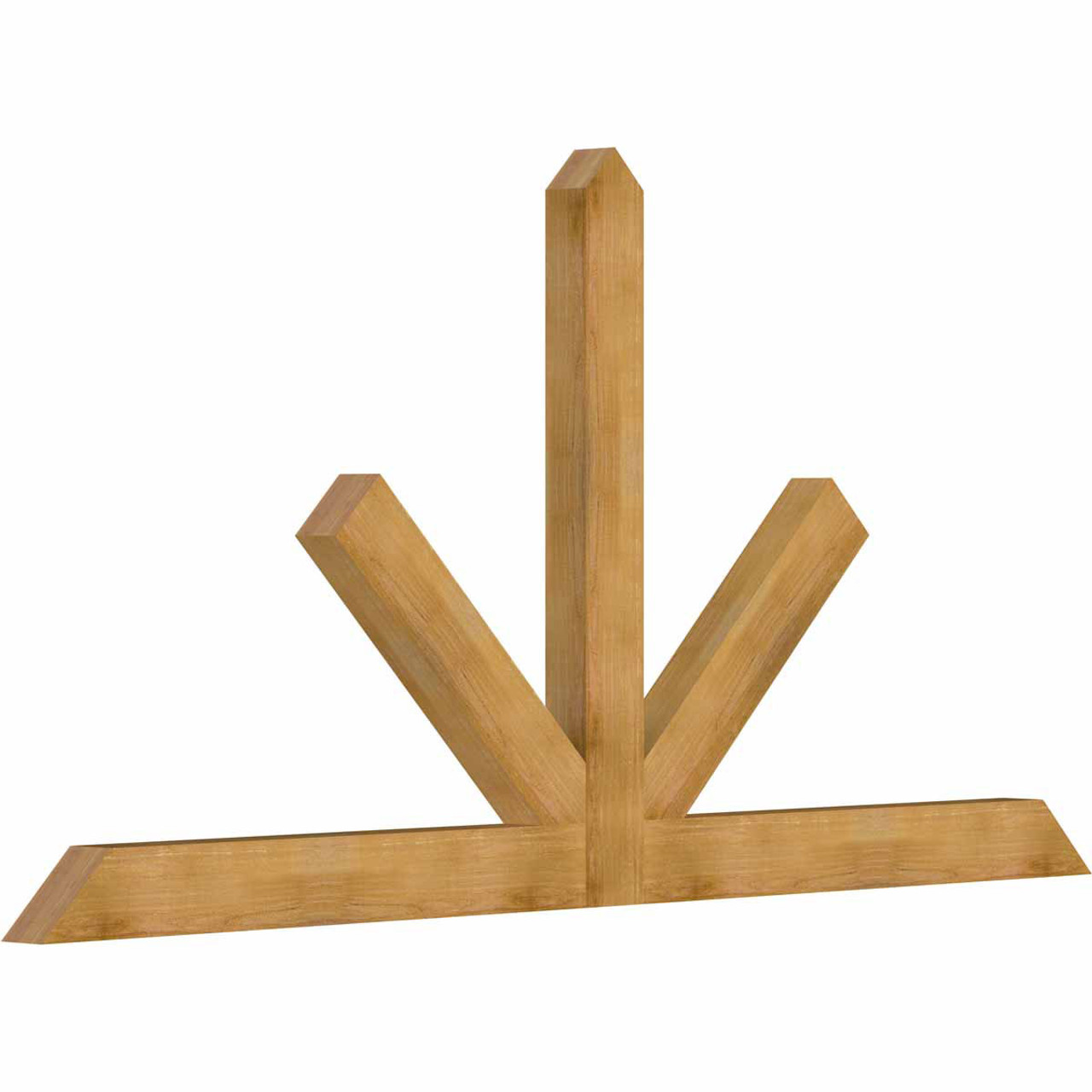 12/12 Pitch Saratoga Rough Sawn Timber Gable Bracket GBW108X54X0406SAR00RWR