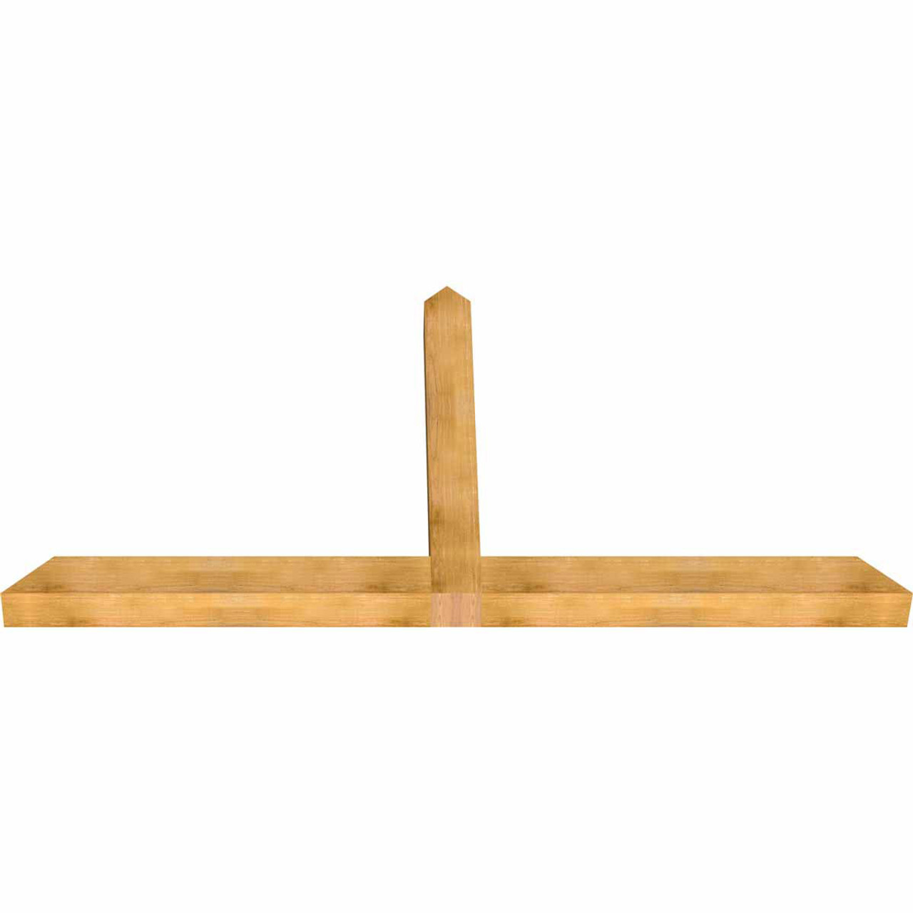 12/12 Pitch Portland Rough Sawn Timber Gable Bracket GBW108X54X0606POR00RWR