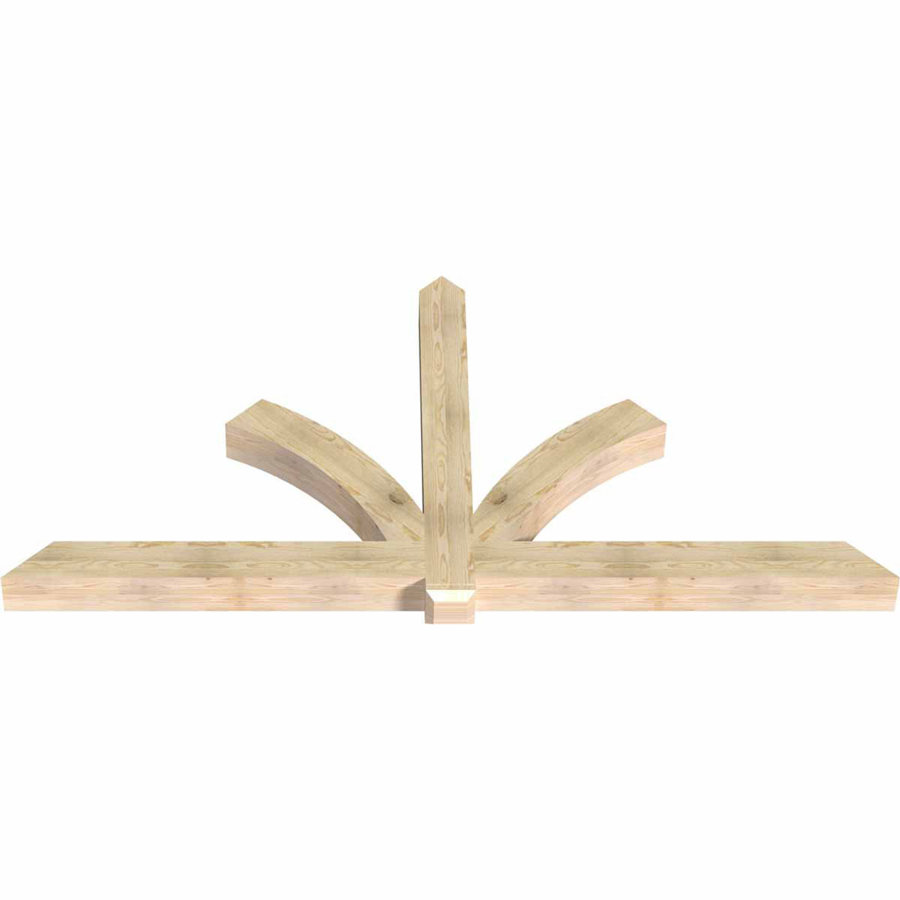 12/12 Pitch Redmond Rough Sawn Timber Gable Bracket GBW108X54X0606RED00RDF