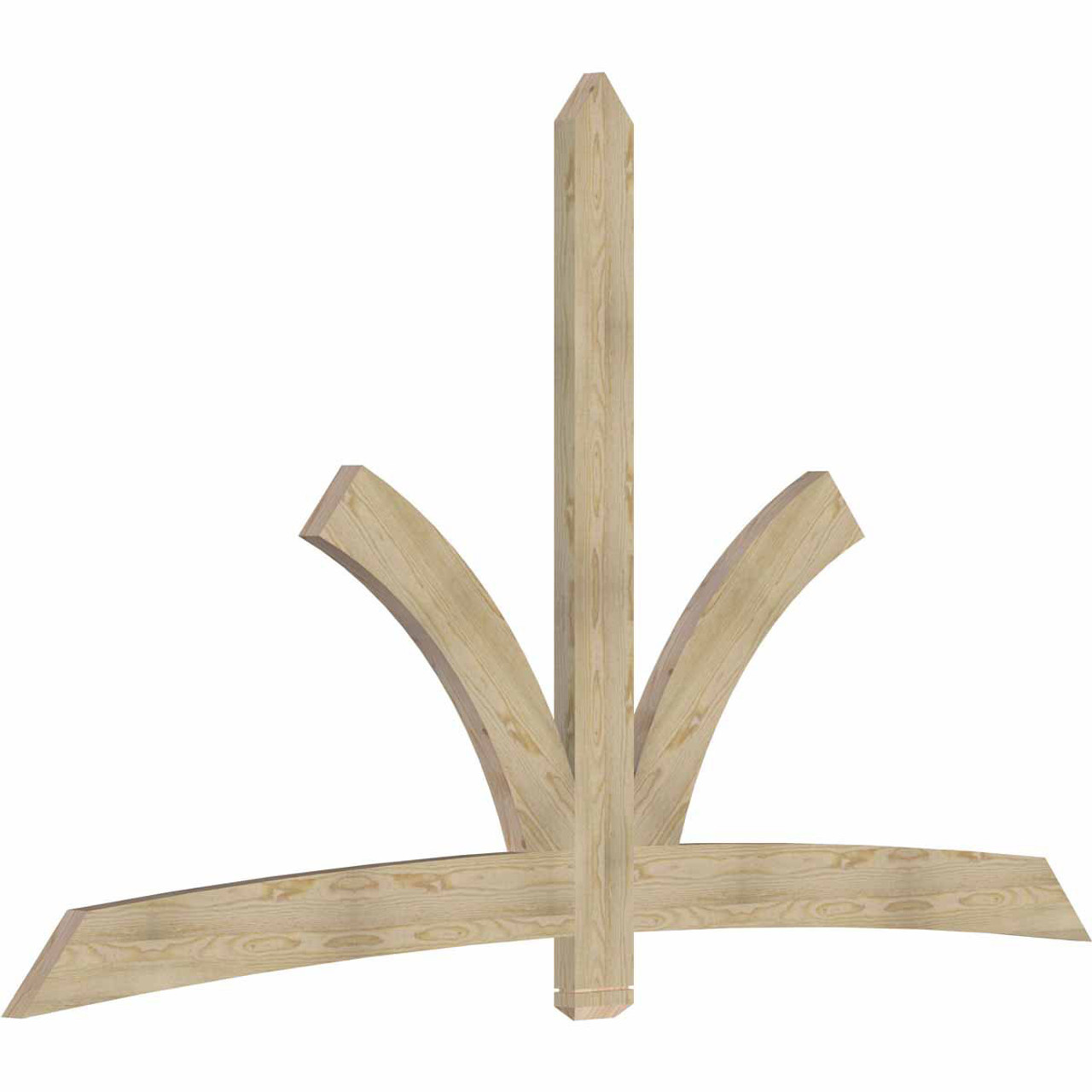 14/12 Pitch Davenport Rough Sawn Timber Gable Bracket GBW108X63X0206DAV00RDF