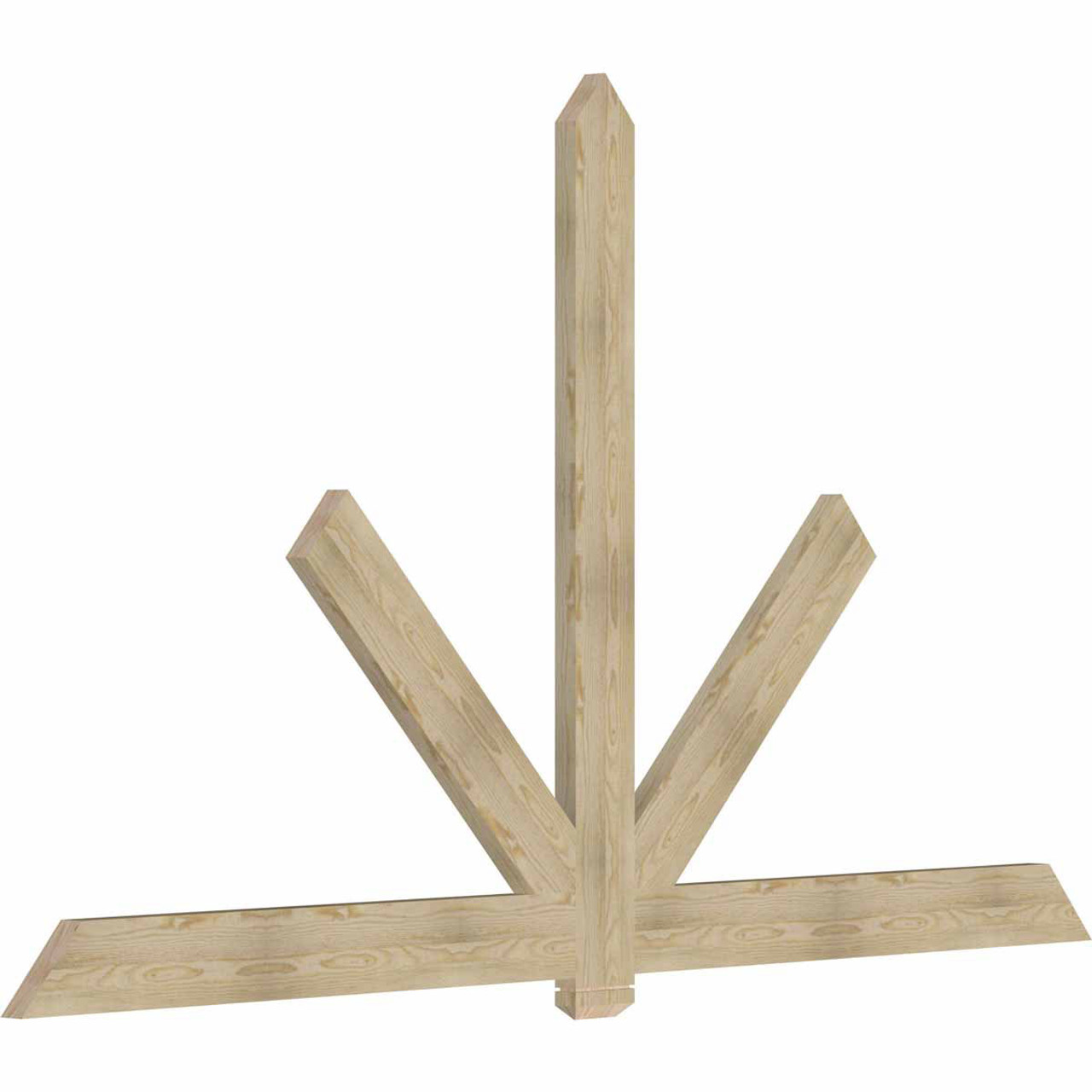 14/12 Pitch Kennewick Rough Sawn Timber Gable Bracket GBW108X63X0206KEN00RDF