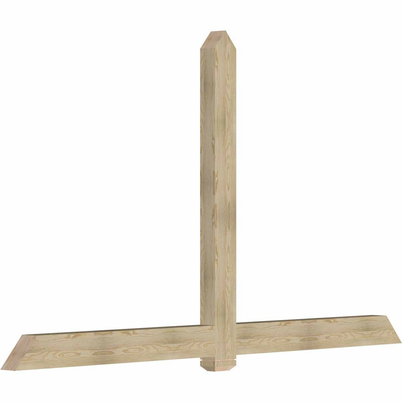 14/12 Pitch Eugene Rough Sawn Timber Gable Bracket GBW108X63X0406EUG00RDF