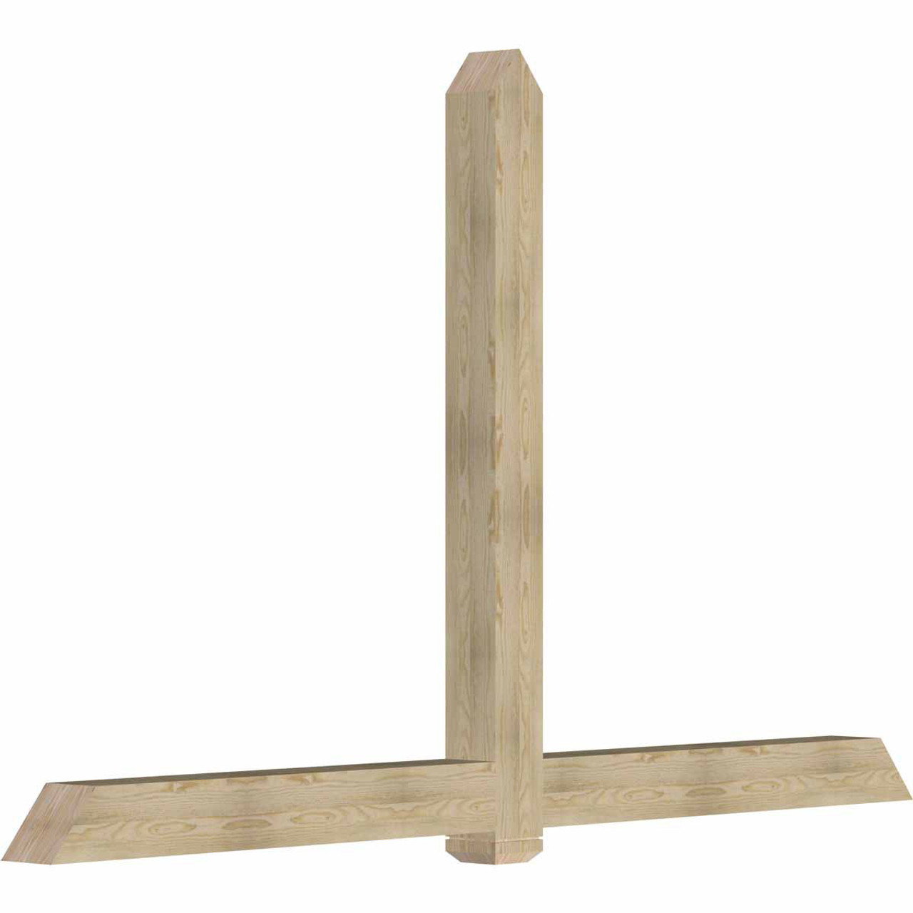 15/12 Pitch Eugene Rough Sawn Timber Gable Bracket GBW108X68X0606EUG00RDF