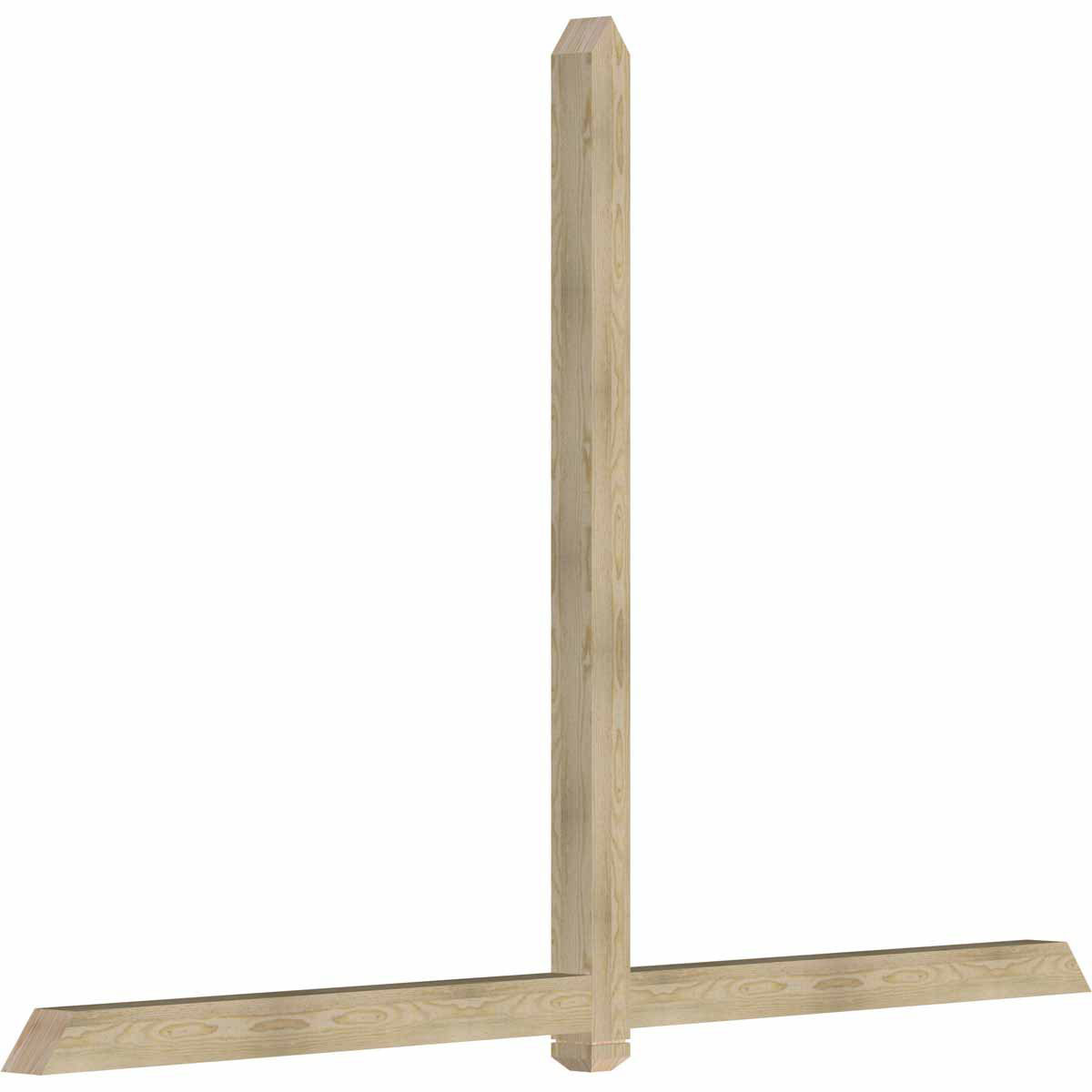 16/12 Pitch Eugene Rough Sawn Timber Gable Bracket GBW108X72X0404EUG00RDF