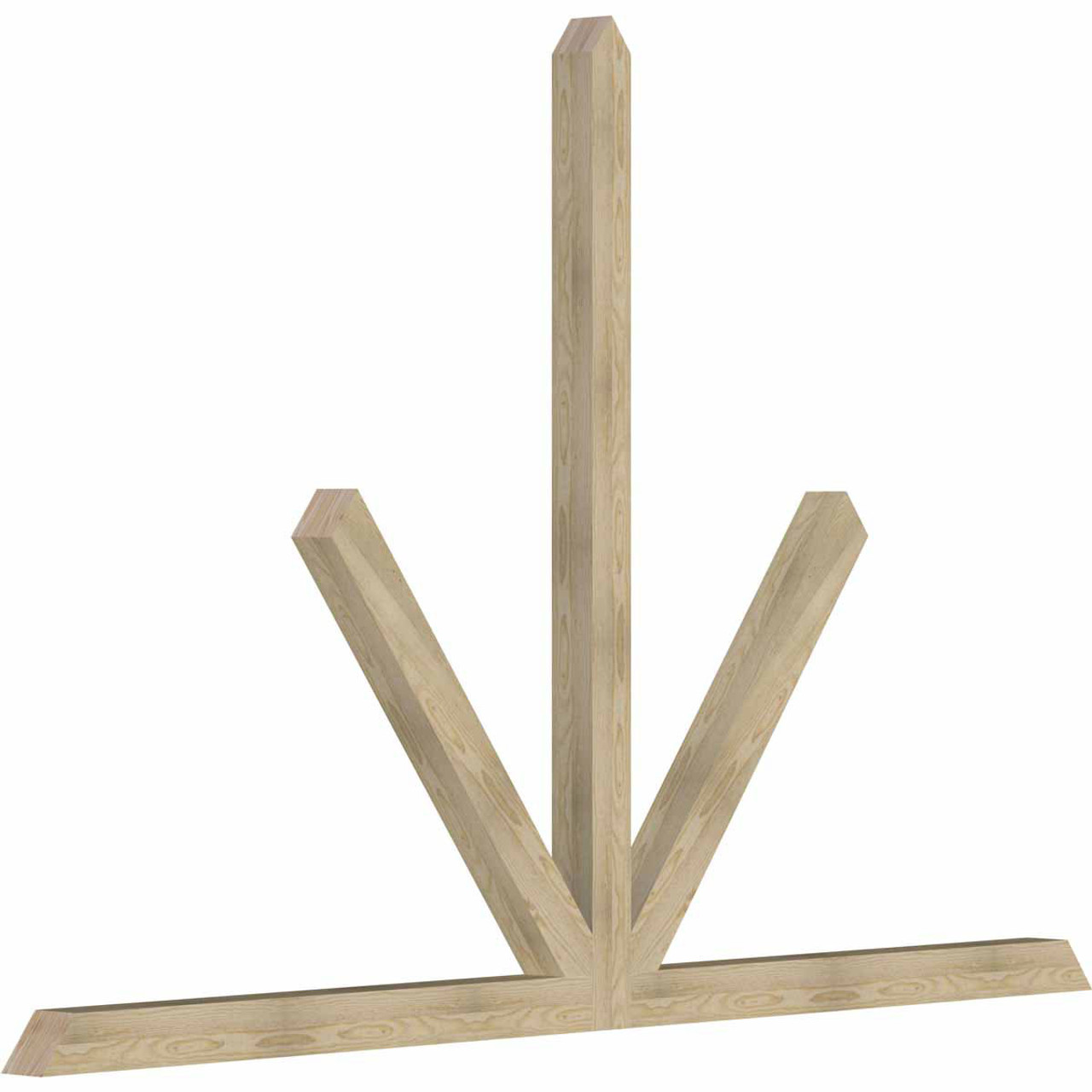 16/12 Pitch Saratoga Rough Sawn Timber Gable Bracket GBW108X72X0404SAR00RDF