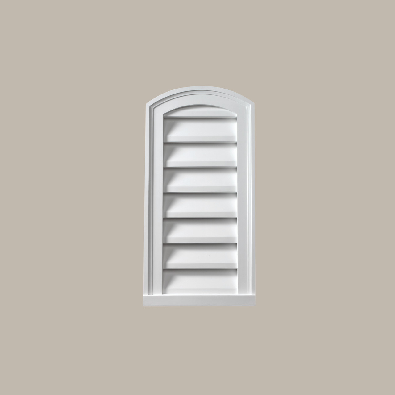 18 Inch W x 30 Inch H x 1 5/8 Inch D Eyebrow gable vent EBLV18X30
