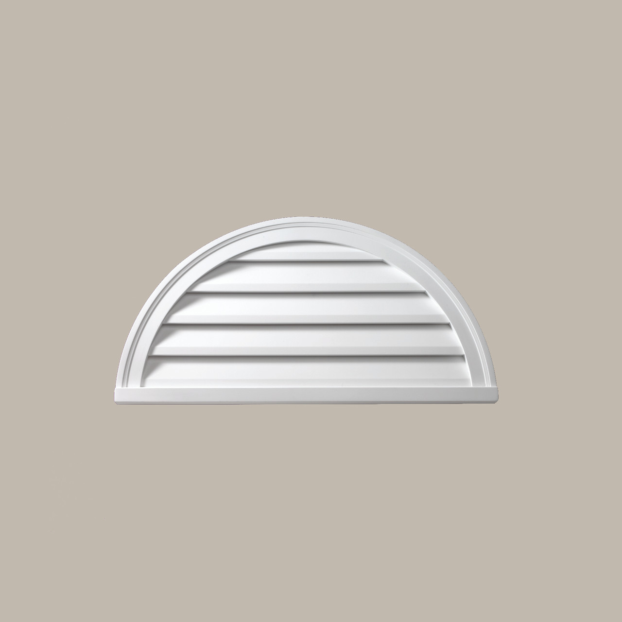 HRLV48X24 Decorative Half Round Louver Vent 48" Wide