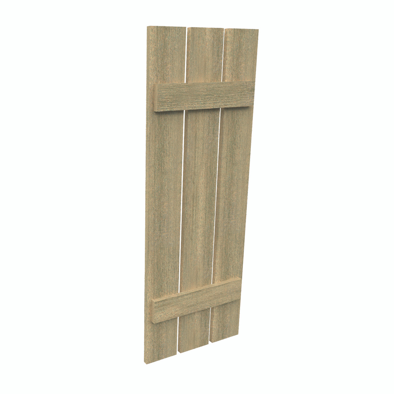 18 inch by 45 inch Plank Shutter with 3-Plank, 2-Batten