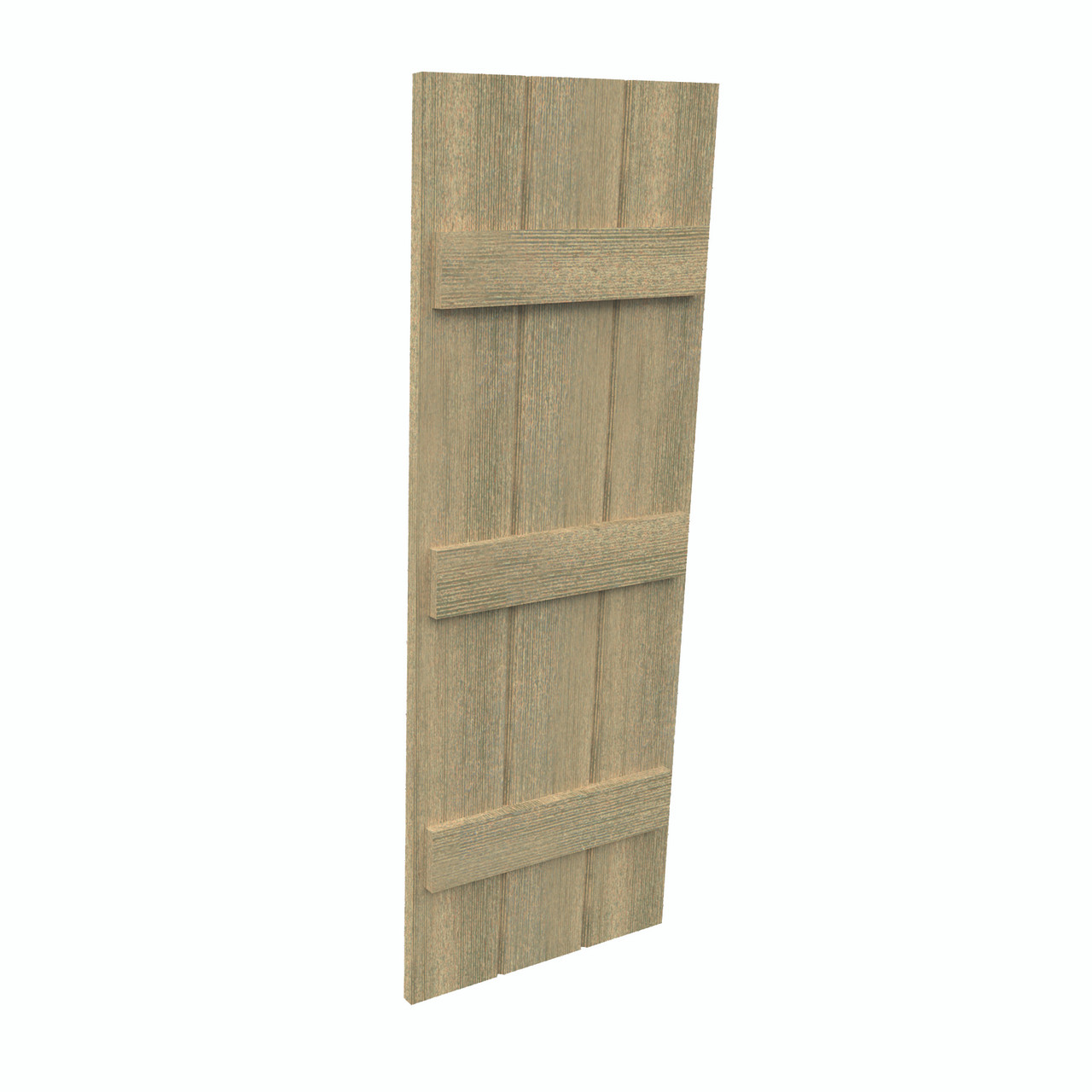 18 inch by 29 inch Plank Shutter with 3-Plank, 3-Batten