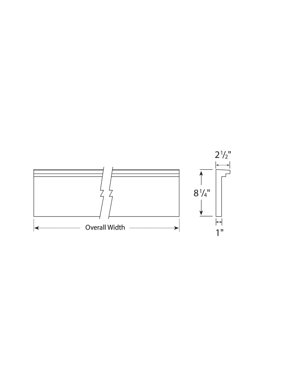 8 inch Trimmable Craftsman Step Crosshead CHCST36X8