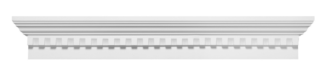 104"W x 9"H x 4 1/2"D 9" Classic Crosshead with Dentil Trim WCH104X9D by Fypon