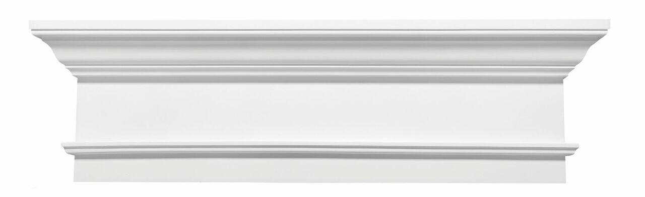81"W x 9"H x 4 1/2"D 9" Classic Crosshead with Trim Strip WCH81X9T by Fypon